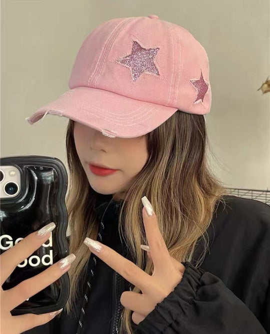 UrbanEdge Women's Vintage Distressed Baseball Cap