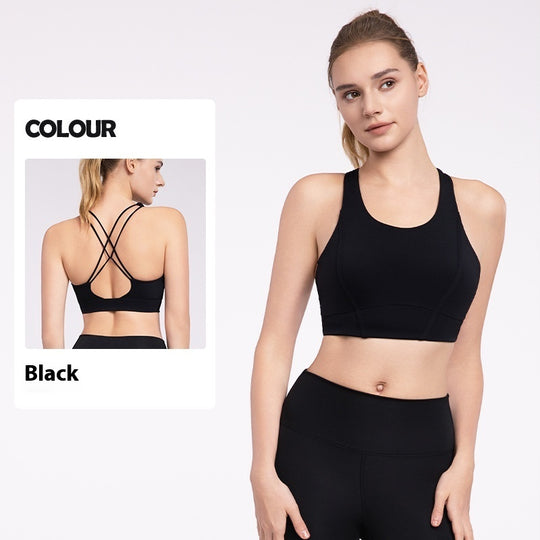 FlexFlow Women's Padded Yoga Sports Bra