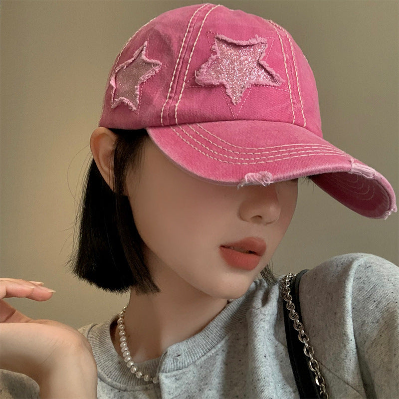 UrbanEdge Women's Vintage Distressed Baseball Cap