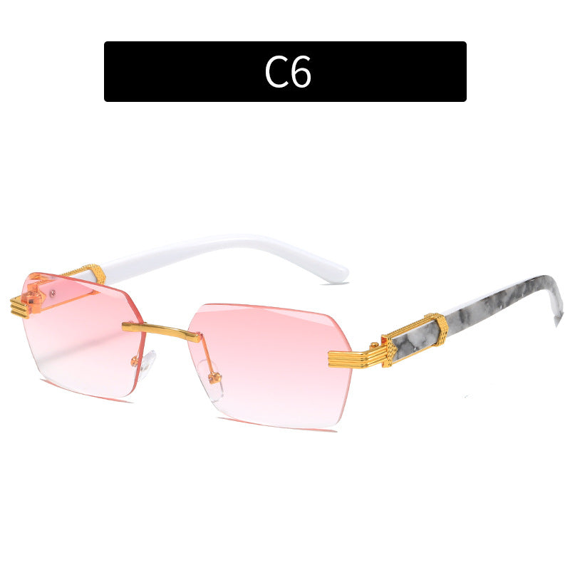 OceanView Women's Rimless Ocean Lens Sunglasses