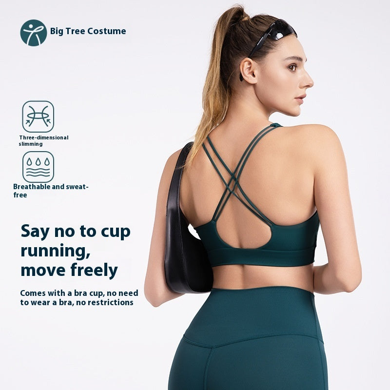 FlexFlow Women's Padded Yoga Sports Bra