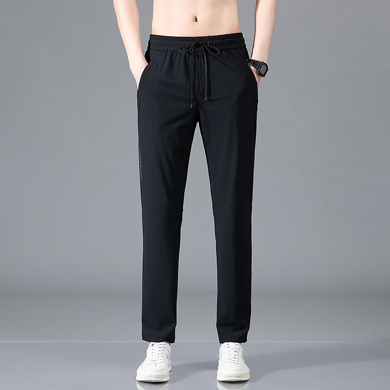 ArcticFlex Men's Ice Silk Casual Pants featuring lightweight and breathable fabric for comfort and style.