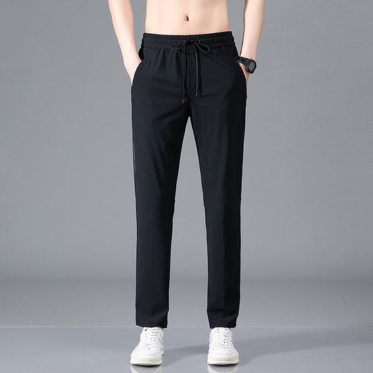 ArcticFlex Men's Ice Silk Casual Pants featuring lightweight and breathable fabric for comfort and style.