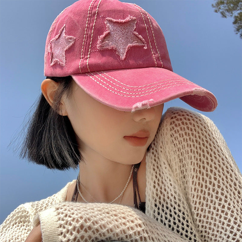 UrbanEdge Women's Vintage Distressed Baseball Cap