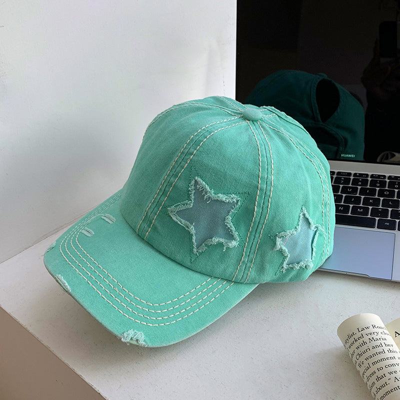 UrbanEdge Women's Vintage Distressed Baseball Cap