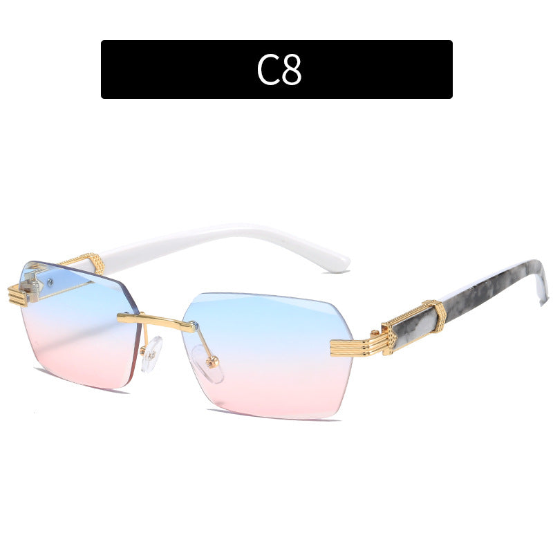 OceanView Women's Rimless Ocean Lens Sunglasses